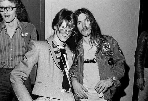 David Bowie and Lemmy Kilmister