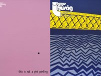 : Címoldal: Gubik Korina: Zentai híd II. – 2019, 150x90 cm, akril, homok, vászon
Hátsó oldal: Gubik Korina: This Is Not A Pink Painting, 2019, 50x40 cm 