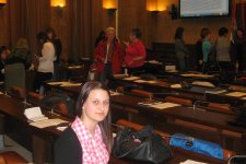 : Ez a kép az újvidéki parlamentben készült rólam, a diákparlamentet képviseltem a vajdasági diákparlamenti összejövetelen
