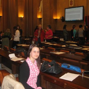 : Ez a kép az újvidéki parlamentben készült rólam, a diákparlamentet képviseltem a vajdasági diákparlamenti összejövetelen