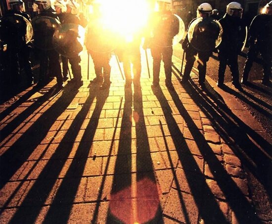 A Conflict There's No Power Without Control című lemeze borítójának részlete A Conflict There's No Power Without Control című lemeze borítójának részlete