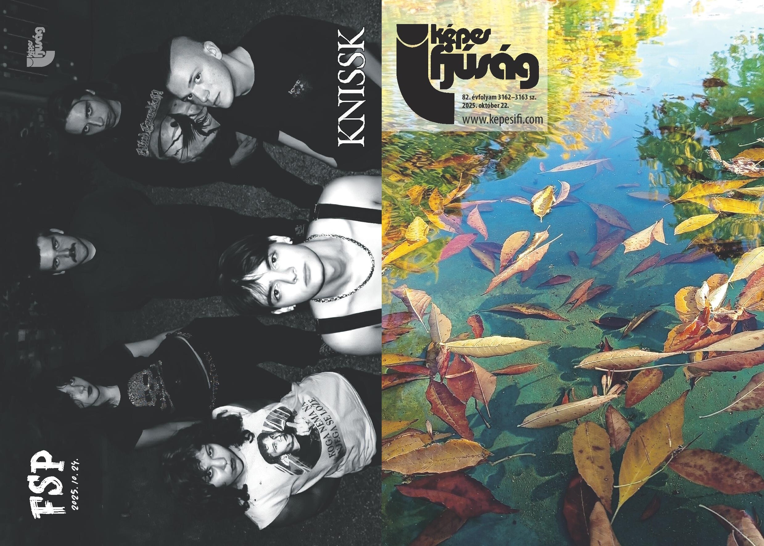 Október 22-én megjelent lapszámunk cím- és hátoldala