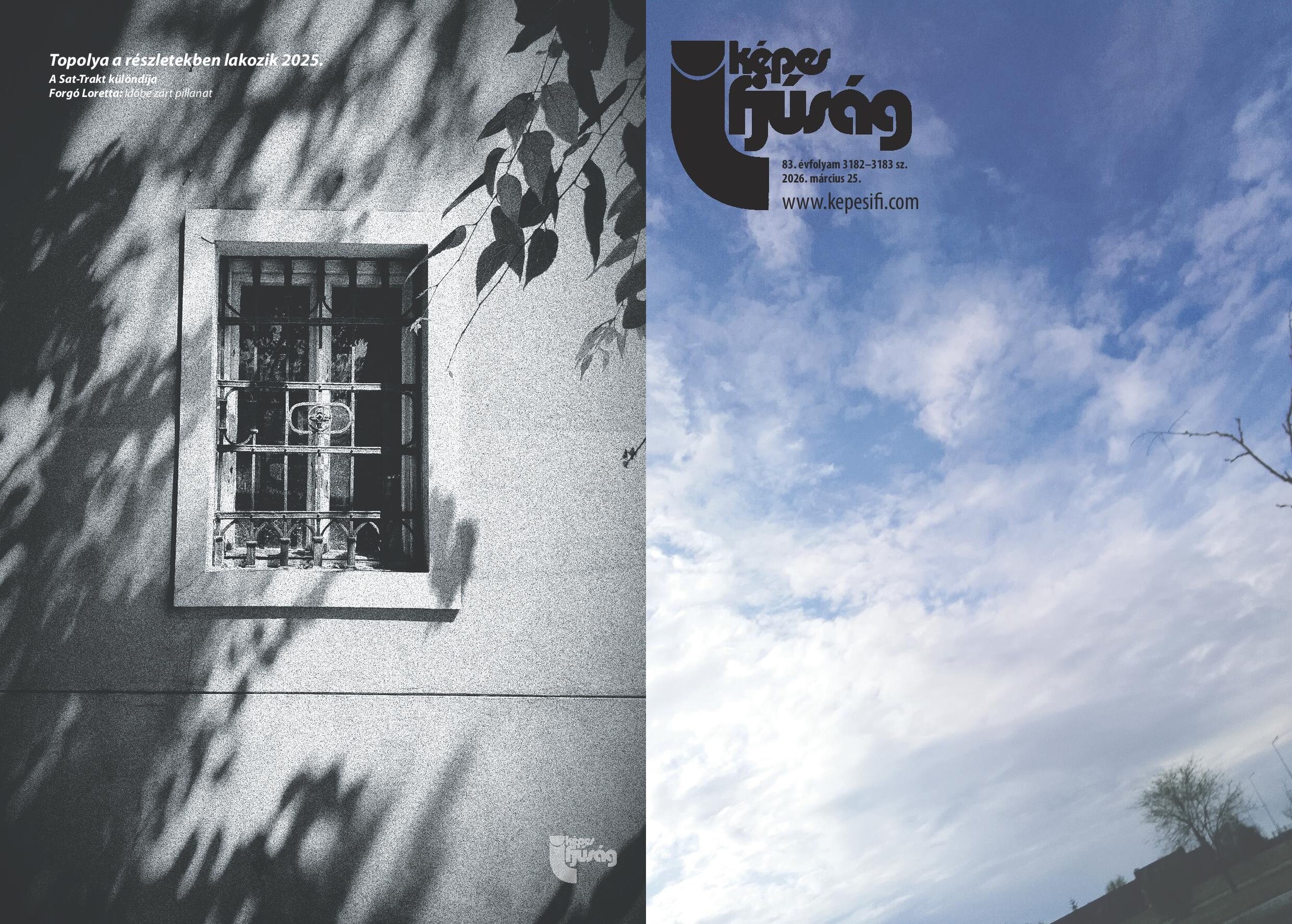 Március 26-án megjelent lapszámunk cím- és hátoldala (Hátsó oldal: Topolya a részletekben lakozik – Forgó Loretta)