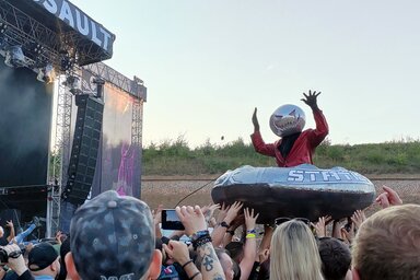 A Static-X koncertje alatt minden megtörtént a színpadon és azon kívül egyaránt(Győri Norbert fotója)