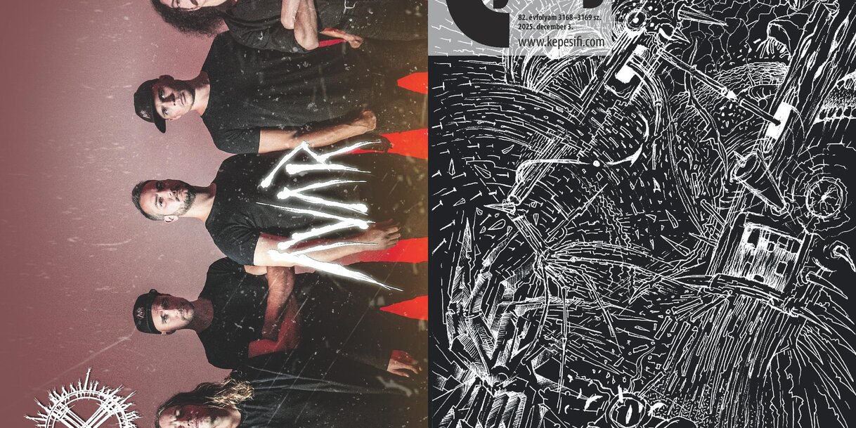 2025. december harmadikán megjelent lapunk cím- és hátoldala (A címodlalon Németh Csaba Changes című alkotása)