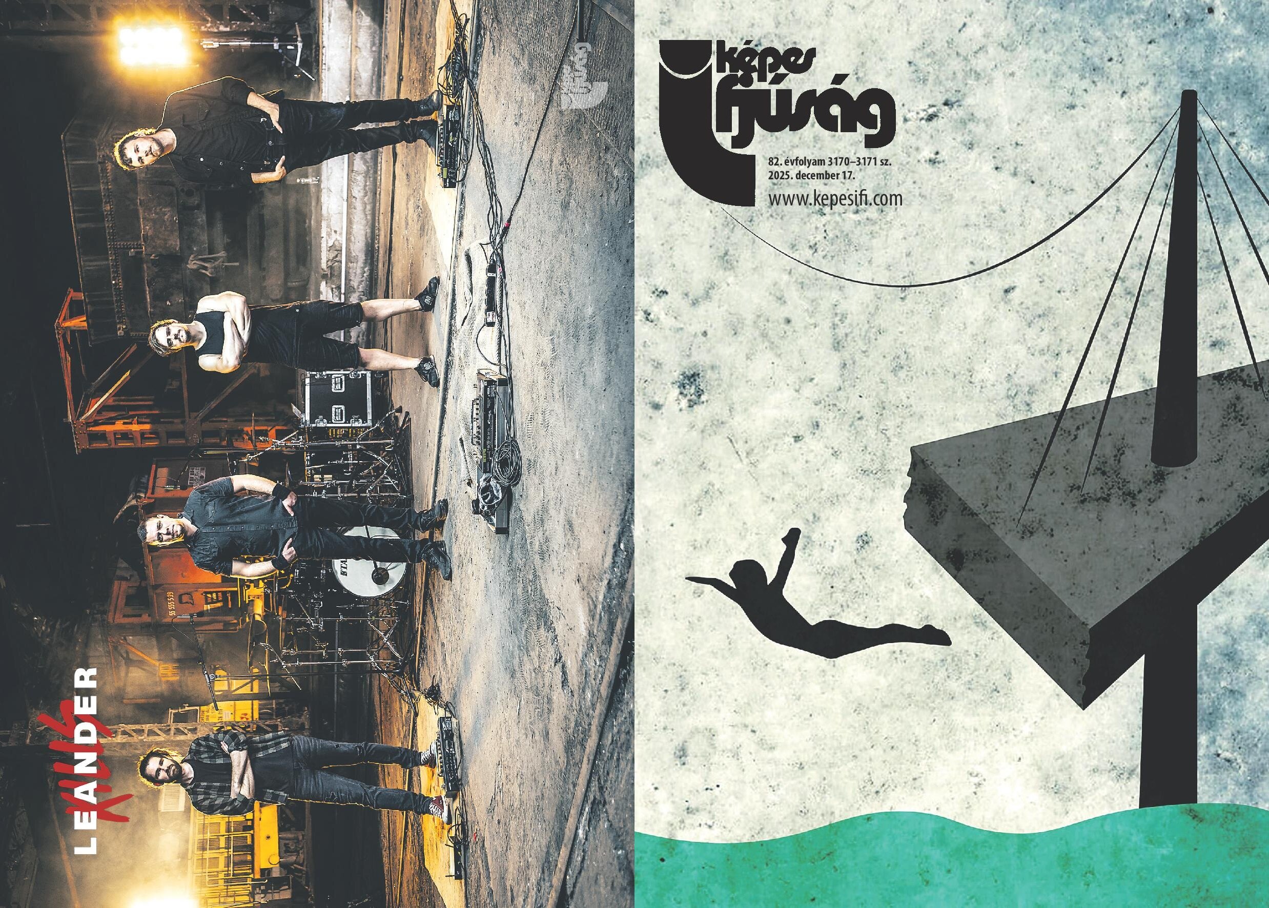 December 17-ei számunk cím- és hátsó oldala (Címoldal: Blaskó Árpád alkotása)