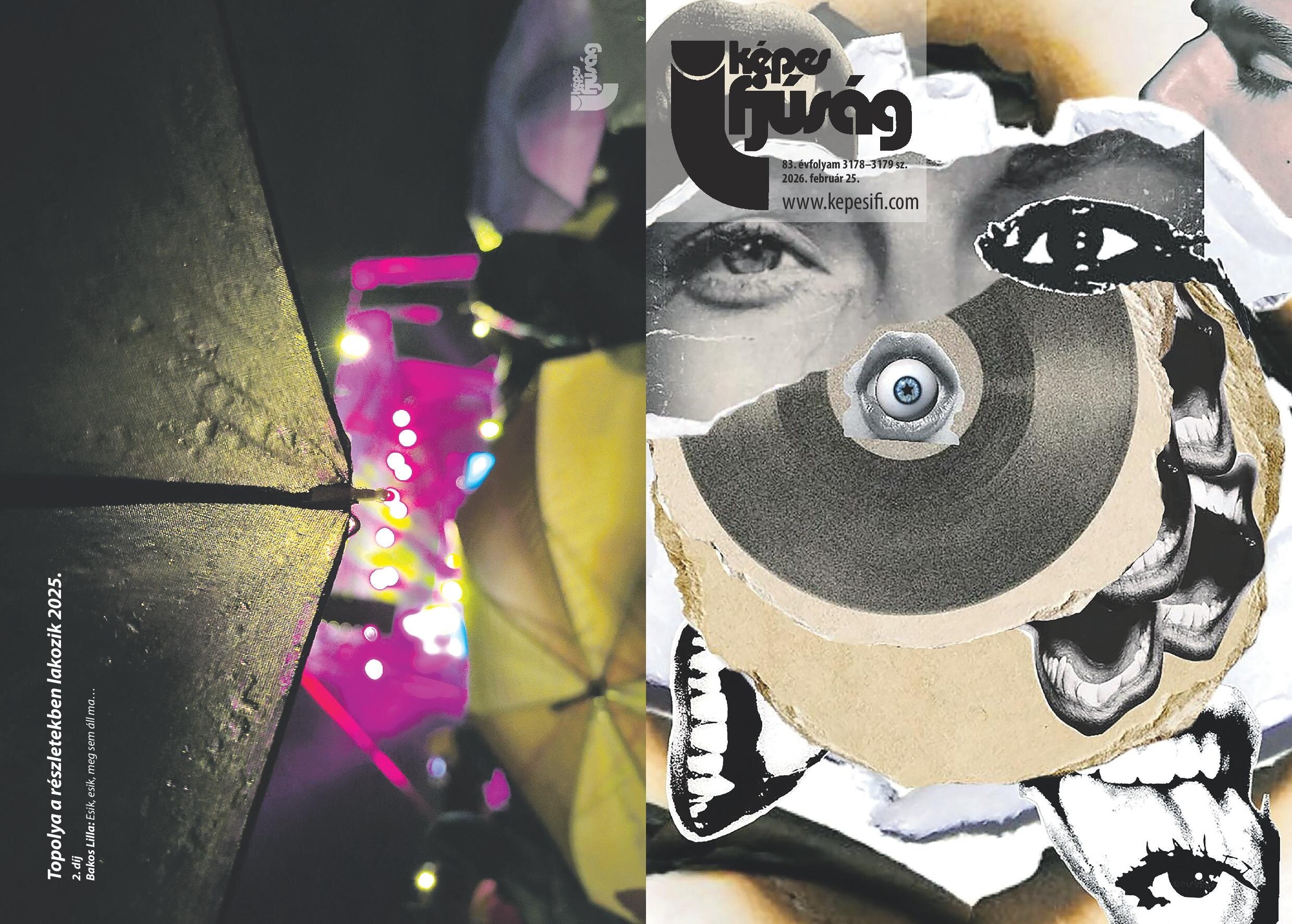 Február 25-én megjelent lapszámunk cím- és hátoldala (Címoldal: Forgó Veronika, Hátsó oldal: Topolya a részletekben lakozik – Bakos Lilla)