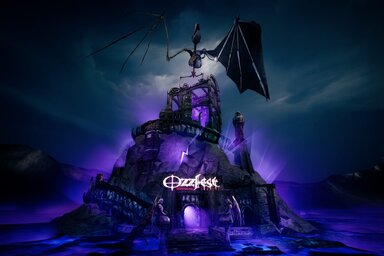 Az Ozzfest virtuális helyszíne (decentraland.org)