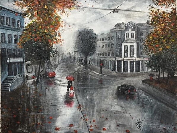 Olga Somka: Autumn Rain in the City Olga Somka: Autumn Rain in the City