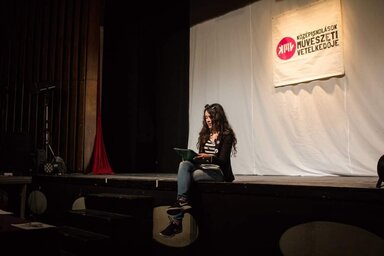 Juhász Rebeka 2018-ban a KMV-n, még versenyzőként