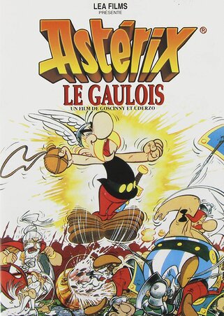 Az első Asterix animációs film francia borítója Az első Asterix animációs film francia borítója