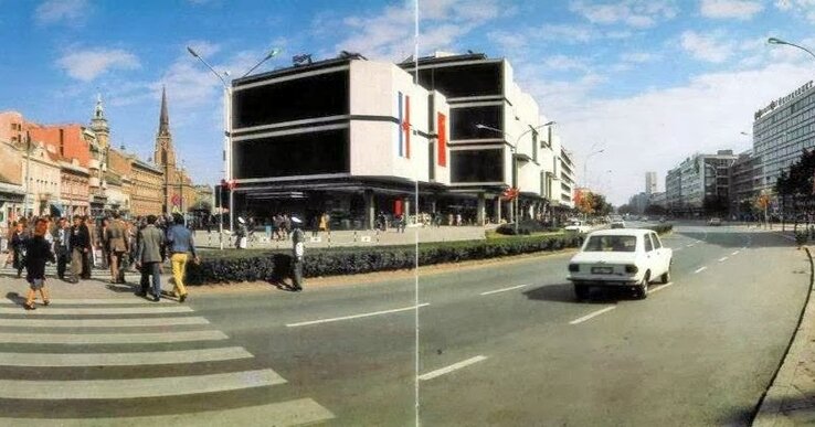 A Stoteks áruház az 1970-es években A Stoteks áruház az 1970-es években