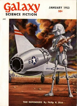 Egy sci-fi magazin az 50-es évekből, PKD novellájával a címlapján Egy sci-fi magazin az 50-es évekből, PKD novellájával a címlapján