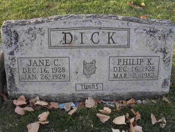 Philip K. Dick és Jane sírja Fort Morganben Philip K. Dick és Jane sírja Fort Morganben