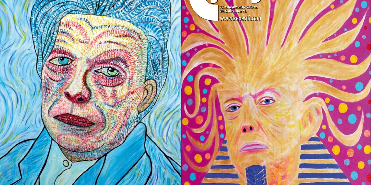Címoldal: drMáriás: A világ új fáraója – Trump
Hátsó borító: drMáriás: David Bowie Van Gogh műtermében