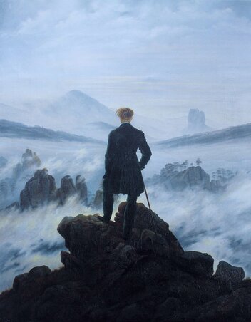 Caspar David Friedrich: Vándor a ködtenger felett Caspar David Friedrich: Vándor a ködtenger felett