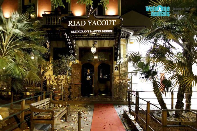 A Riad Yacout bejárata A Riad Yacout bejárata