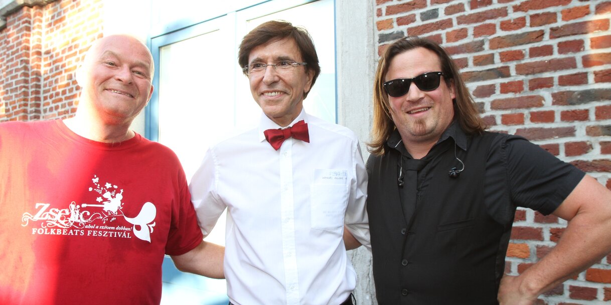Rupaszov Tamás–basszusgitár (Trottel és PaprikaPaprika)és Elio di Ruppo (fotó: Fabrice Beaudour)