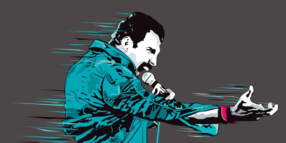 Egy remek rajongói grafika Freddie-ről