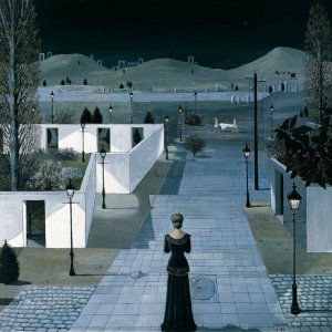 : Paul Delvaux festménye