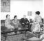 Családias találkozás: Indira Gandhi megbeszélései Josip Broz Titóval (balról a második a Srí Lanka-i miniszterelnök asszony, Srimavo Bandarnaike, a kép jobb szélén pedig Jovanka Broz) – Újdelhi, 1974. január 26.