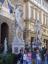 A Dávid-szobor előtt szuttyogva, Piazza della Signoria, Firenze